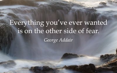 Everything you’ve ever wanted is on the other side of fear. —George Addair