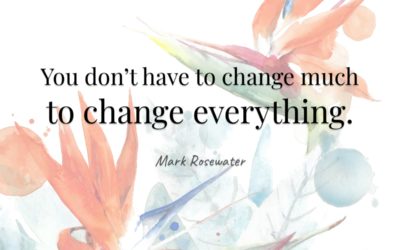 You don’t have to change much to change everything. —Mark Rosewater